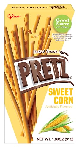 Glico Pretz Sweet Corn, 1.09 oz (Pack of 10)
