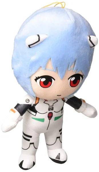 Great Eastern Evangelion GE-52302 Rei Plugsuit Stuffed Plush, 8", Multi-Colored -