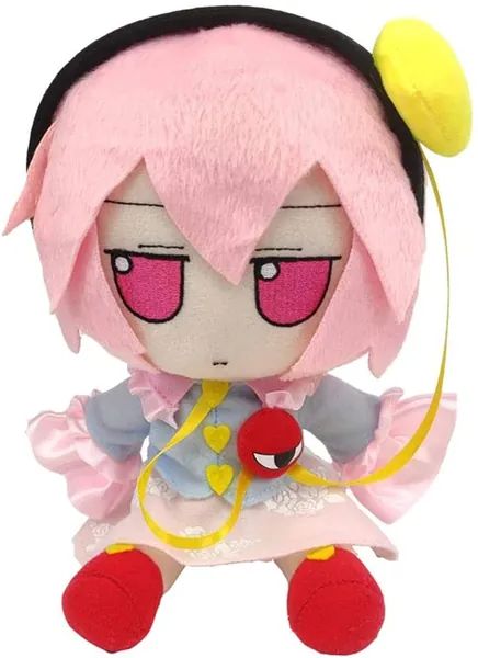 Marisa Komeiji Koishi Hakurei Reimu Hon Meirin Hata no koko Cosplay Plush Doll Stuffed Toys (Komeiji Satori) - Komeiji Satori