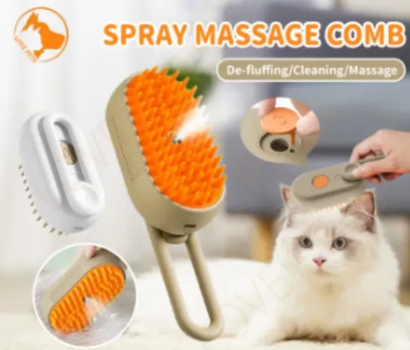 Steamy Cat Massager Brush