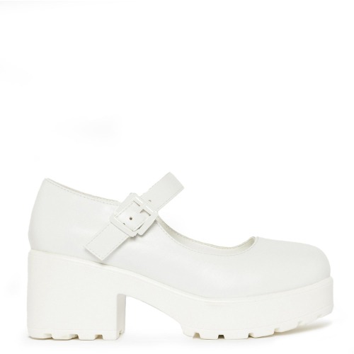 Tira Mary Jane Shoes 'White Washout Edition' | UK 11 / White