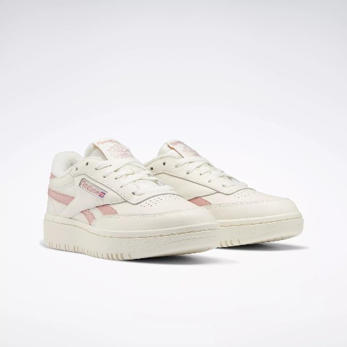 Club C Double Revenge Shoes - Chalk / Smokey Rose / Chalk | Reebok