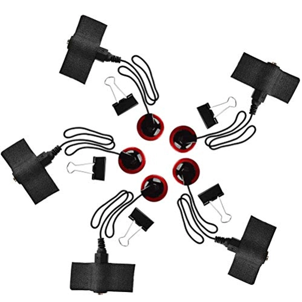 TIMESETL 5 Pcs Piezo Contact Microphone Pickups Self-Adhesive Instrument Pickups for Guitar, Violin, Viola, Cello, Banjo, Ukulele, Mandolin and More