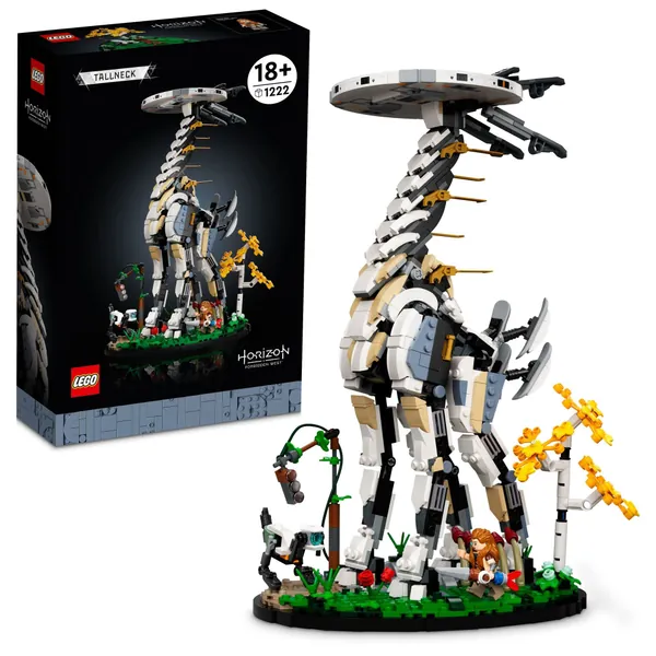 LEGO Horizon Forbidden West: Tallneck 76989 Building Sett; Collectible Gift for Adult Gaming Fans; Model of The Iconic Machine with a Display Stand (1,222 Pieces) - 
