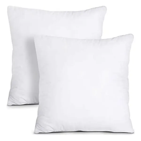 Utopia Bedding Throw Pillows Insert (Pack of 2, White) - 20 x 20 Inches Bed and Couch Pillows - Indoor Decorative Pillows
