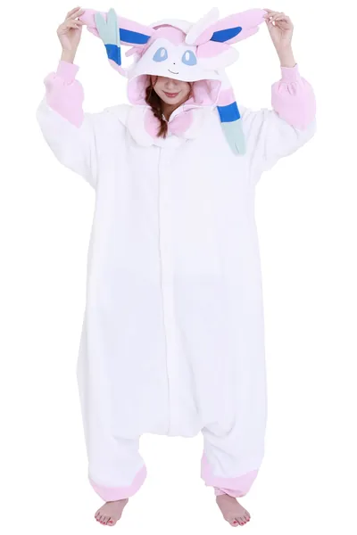 SAZAC Kigurumi - Pokemon - Sylveon - Onesie Jumpsuit Halloween Costume - X-Large