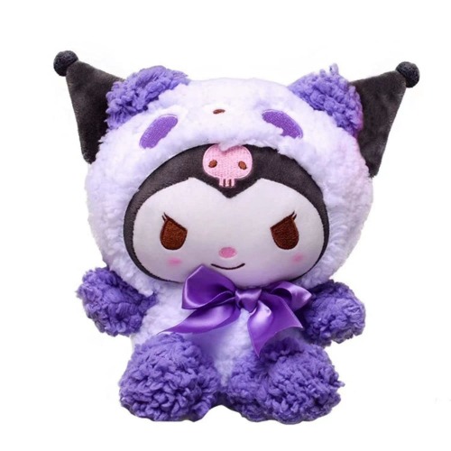 cutefly Lindo Peluche de Anime Kuromi, Kawaii Sanrio Plush My Melody Series Cinnamoroll - Figura de Peluche para niños y fanáticos (A)