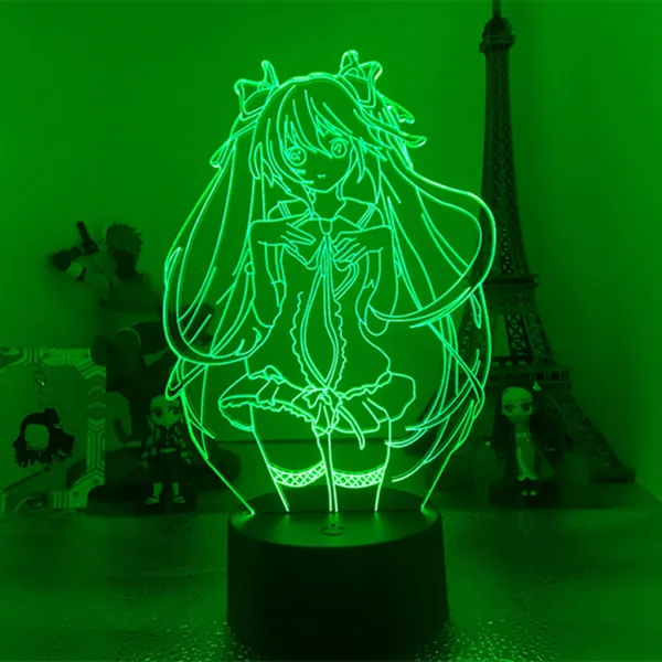Miku Night Light Cute Miku LED Lamp Game Room Decor