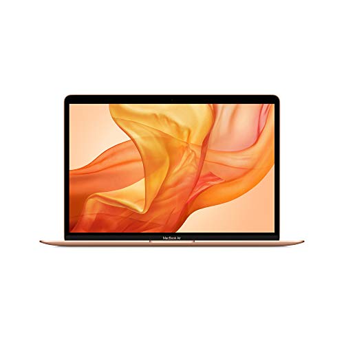 Apple MacBook Air (13-inch Retina display, 1.6GHz dual-core Intel Core i5, 128GB) - Gold (Renewed) - 8GB RAM | 128GB SSD - Gold