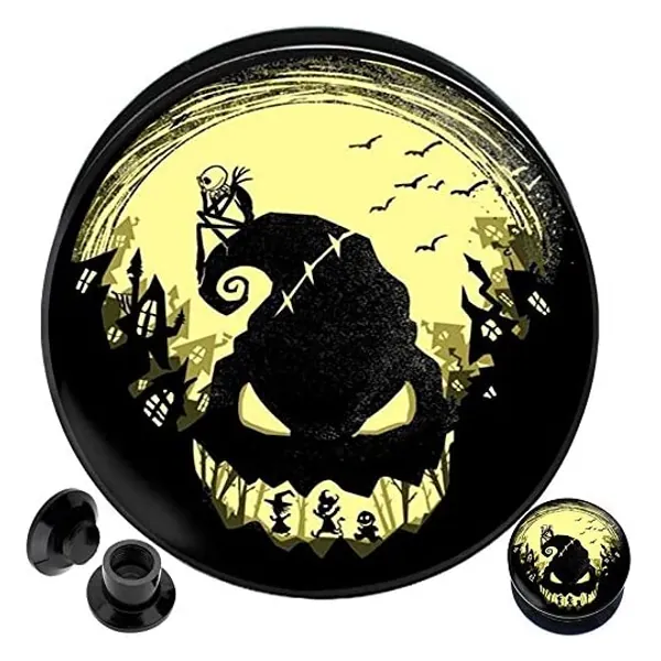 
                            MoDTanOiz - Flesh tunnels Ear Gauge Ears Plug Tunnel Earring Screw fit Double Flare 6mm - 30mm (1 Pair)
                        