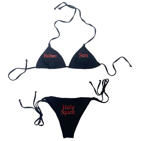 Holy Trinity Bikini Set Black