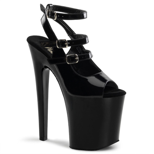 Xtreme-873 | Black / 5 - 8 inch heels