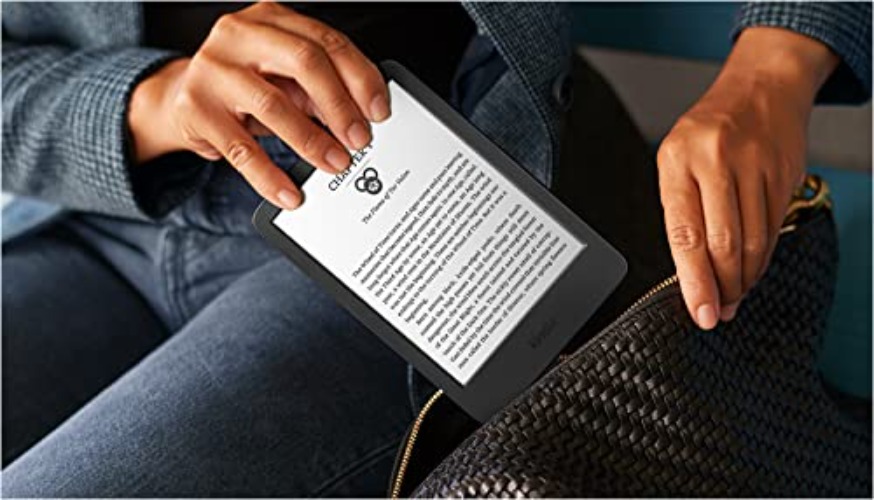 International Version – Kindle – The lightest and most compact Kindle, now with a 6” 300 ppi high-resolution display, and 2x the storage – Black - Black