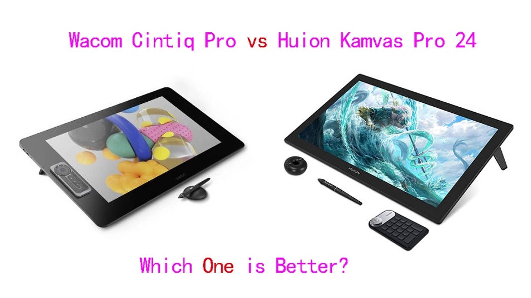 Wacom Cintiq Pro 24 vs Huion Kamvas Pro 24 (4K) Comparison & Review - pctechtest