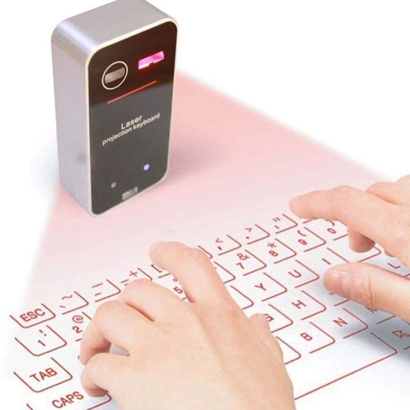 Bluetooth Wireless Laser Keyboard by BuzzPresents - Black