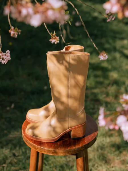 Chunky Boots in Camel