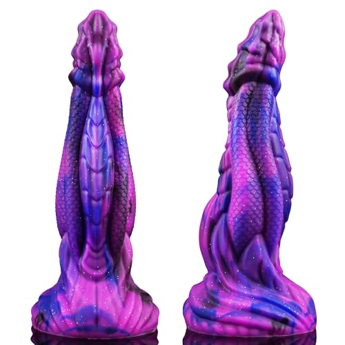 Dragon Dildo mit Starkem Saugnapf, Drachenschuppen Fantasy Dildo Monster Anal Dildo Plug Drachen Dildos Erwachsener Penis für Frauen und Männer Diloschwanz für frauen männer