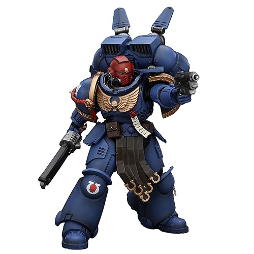 JOYTOY Warhammer 40k Space Marine 2, 1/18 Uitramarines Sergeant Gadriel Action Figure Collect Model - Mss-tts00065-uk