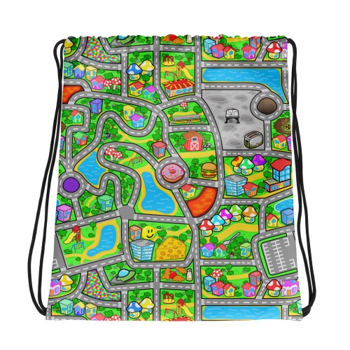 Wacky City Playmat Drawstring Bag | Default Title