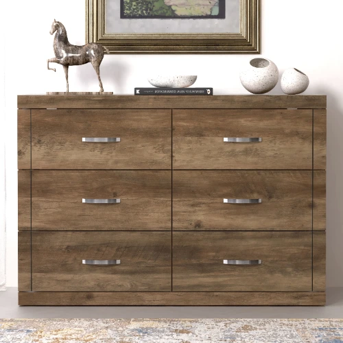 Avigail 6 Drawer 46.45'' W Double Dresser