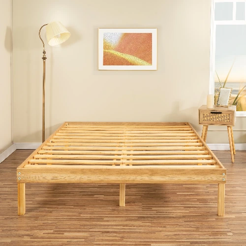 Kailianna 14'' Solid Wood Platform Bed, Wooden Bed Frame, Platform Bed Frame