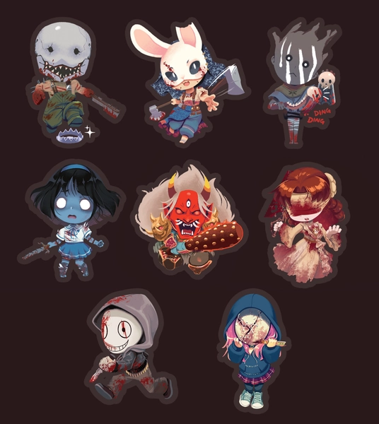 DbD KILLERS - Clear Acrylic Charms