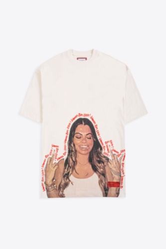 Women Run Shit Oversized Tee//T-Shirt Dress (Chalk) | XS