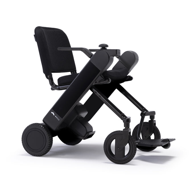 WHILL Model Fi Travel Power Chair - Foldable and Lightweight - Airline Approved | Black