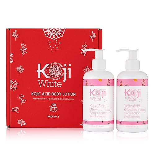Koji Body Lotion, 8.45 Fl Oz (2 Packs) | White Kojic Acid & Collagen, Women Gifts Set for Skin Brightening, with Arbutin
