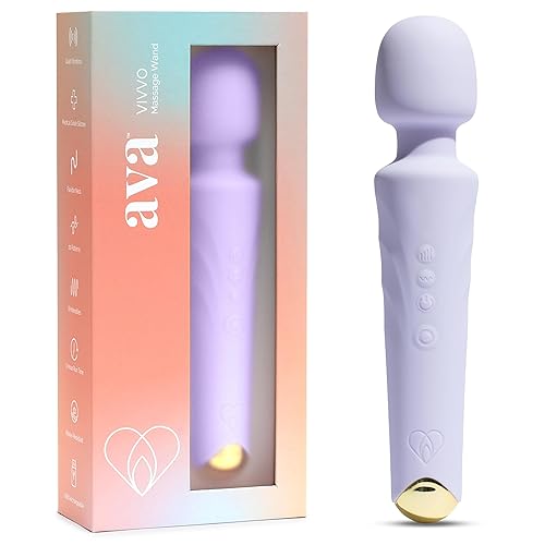 Ava Vibrator Wand Sex Toys [Clit Stimulator Vibrators] Vibrator for Woman | Sex Toy | Gifts for Women | 20 Patterns & 8 Speeds of Pleasure | Quiet & Small | Adult Sex Toys -Premium - Purple - Premium - Purple