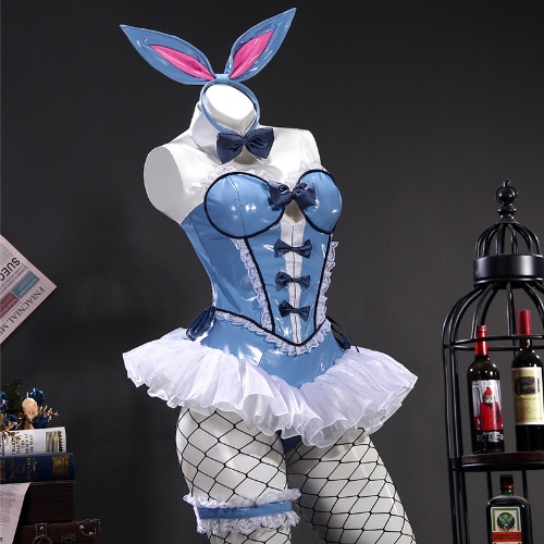 New Kitagawa Marin Bunny Girl Cosplay Costume My Dress Up Darling   Blue Jumpsuit For Sex Girl Bodysuit Role Play Outfit