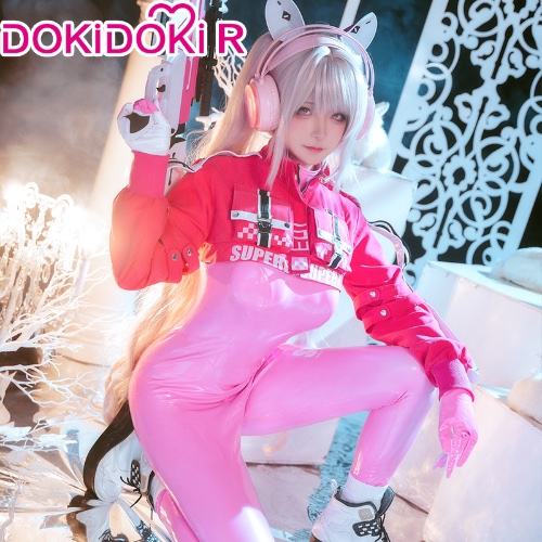 Alice Cosplay Game GODDESS OF VICTORY: NIKKE Cosplay Costume 【S-2XL】DokiDoki-R Alice Cosplay Bodysuit Pink Uniform Plus Size