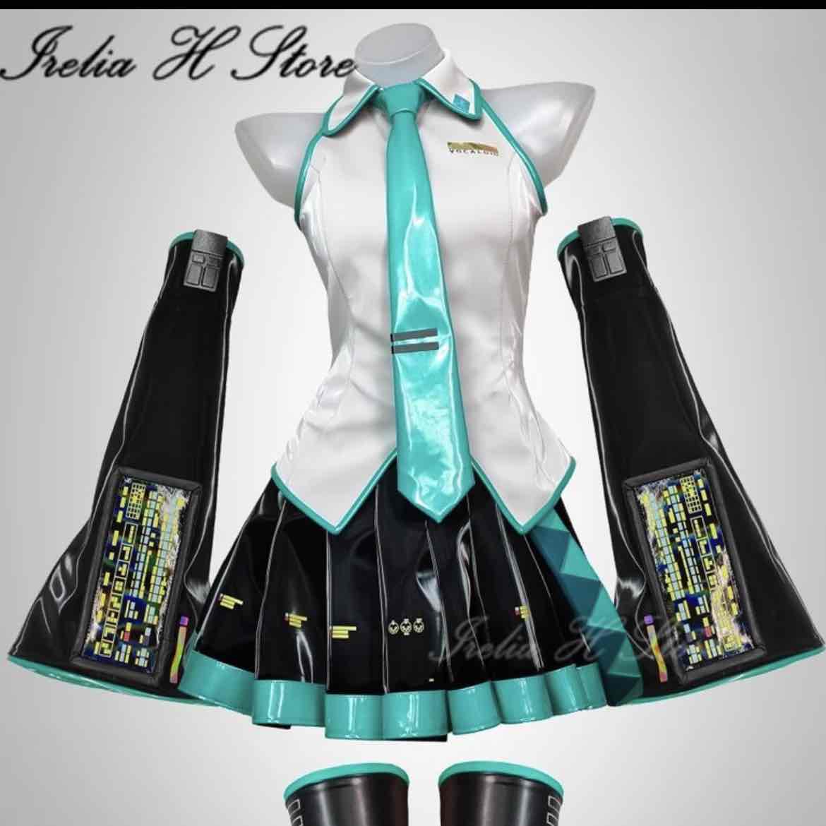 Miku leather cosplay