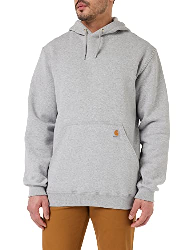Carhartt Felpa Vestibilità Ampia, Media Pesantezza, Uomo - L - Grigio (Heather)