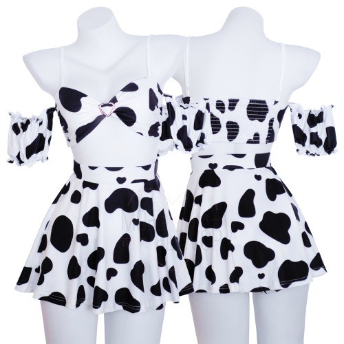 Soft Spring Cow Set - Black / XL/2XL