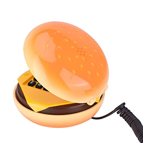 VBESTLIFE Hamburger Phone, Emulational Emulational Telephone Telefono cablato novità per la decorazione domestica