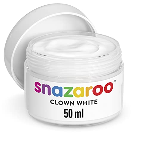Snazaroo Clown Wei Trucco 50ml, Clown Bianco, Medium - 50 ml (Confezione da 1)