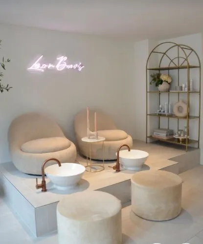 Complete manicure and pedicure