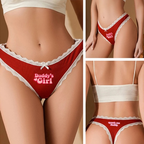 Yes Daddy Sweetheart Panties | Daddy's Girl Pink Text / L