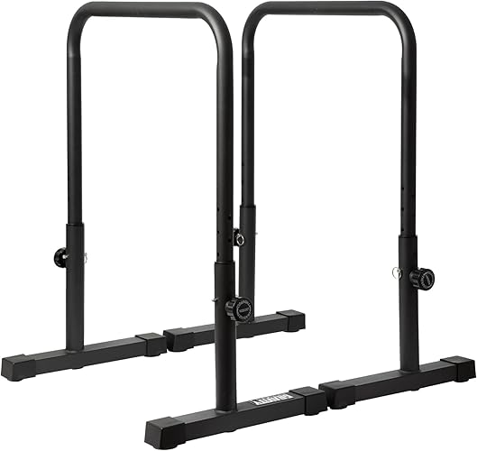 Gravity Fitness Parallettes, Dip Bars - XL - New 38mm Handles - for Calisthenics, Crossfit, Home & commercial use