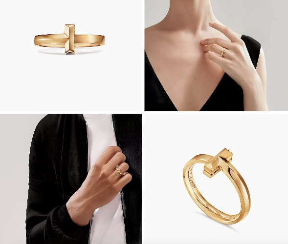 Tiffany T T1 Ring in Yellow Gold