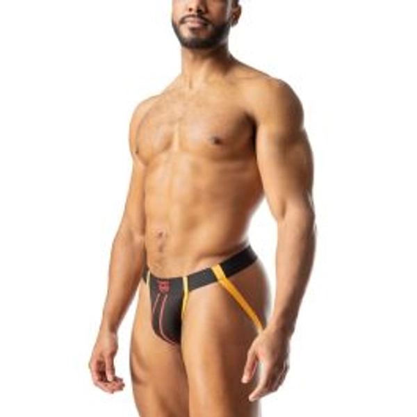 Nasty Pig Contender Jock Strap | Black/Red/Gold