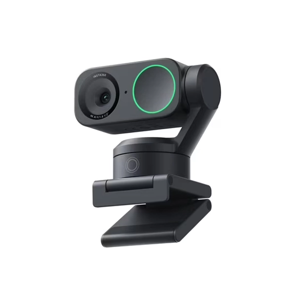 Insta360 Link 2 - PTZ 4K Webcam for PC/Mac, 1/2" Sensor, AI Tracking, HDR, AI Noise-Canceling Mic, Gesture Control for Streaming, Video Calls, Gaming, Works with Zoom, Teams, Twitch & More
