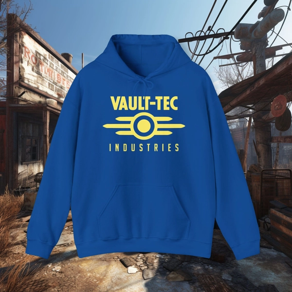 Valt-Tec, Fallout, Pipboy, Hoodie, Hooded Sweat Shirt, Pipboy, Fallout Gamer Hoodie, cosplay fallout, Gamer Gift Video Games