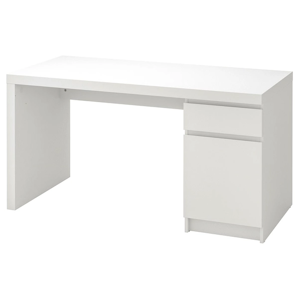 MALM Bureau - wit 140x65 cm