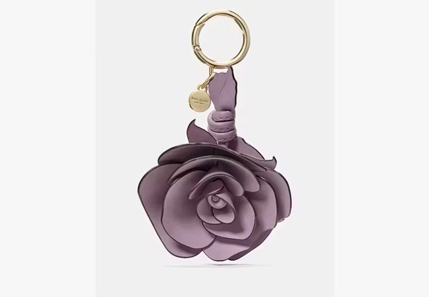 Market Purple Charmed Rose Bag Charm