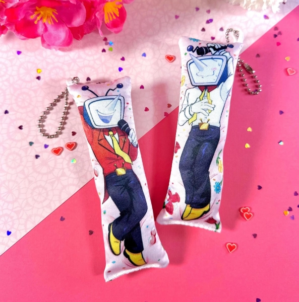 Tenna Deltarune Body Pillow Mini Dakimakura Keychain - 4.5"