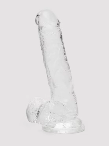 Lovehoney Enjoy Clear Dildo with Balls 7 Inch
