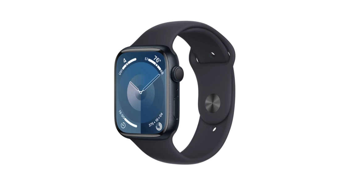 Apple Watch Series 9 GPS 45mm Midnight Aluminium Case with Midnight Sport Band - M/L - Sklep iSpot.pl