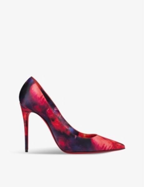 Kate 100 satin heeled courts